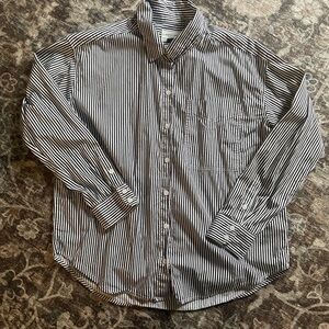 Classic Black and White Striped Shirt